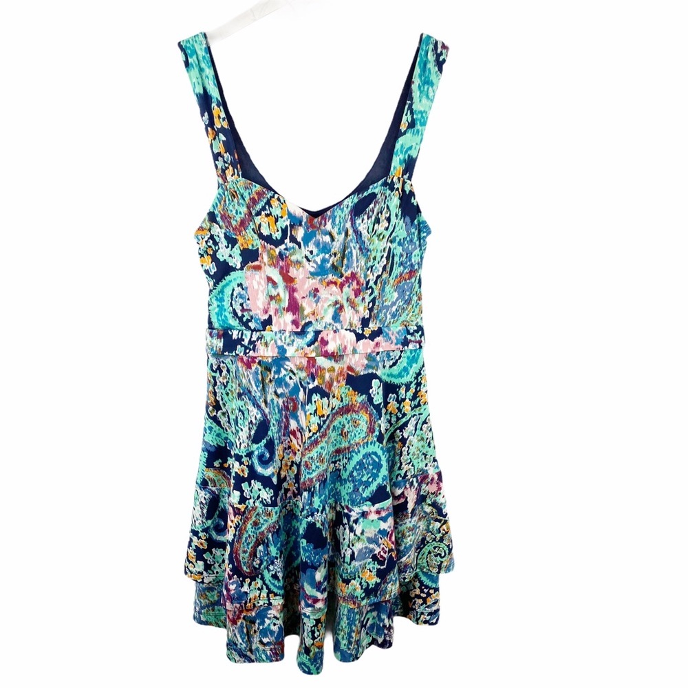FREE PEOPLE Floral Peplum Dress XS